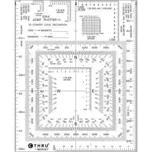 Lifefficient Product Military Protractor - Perfectly Cut for Land NAV